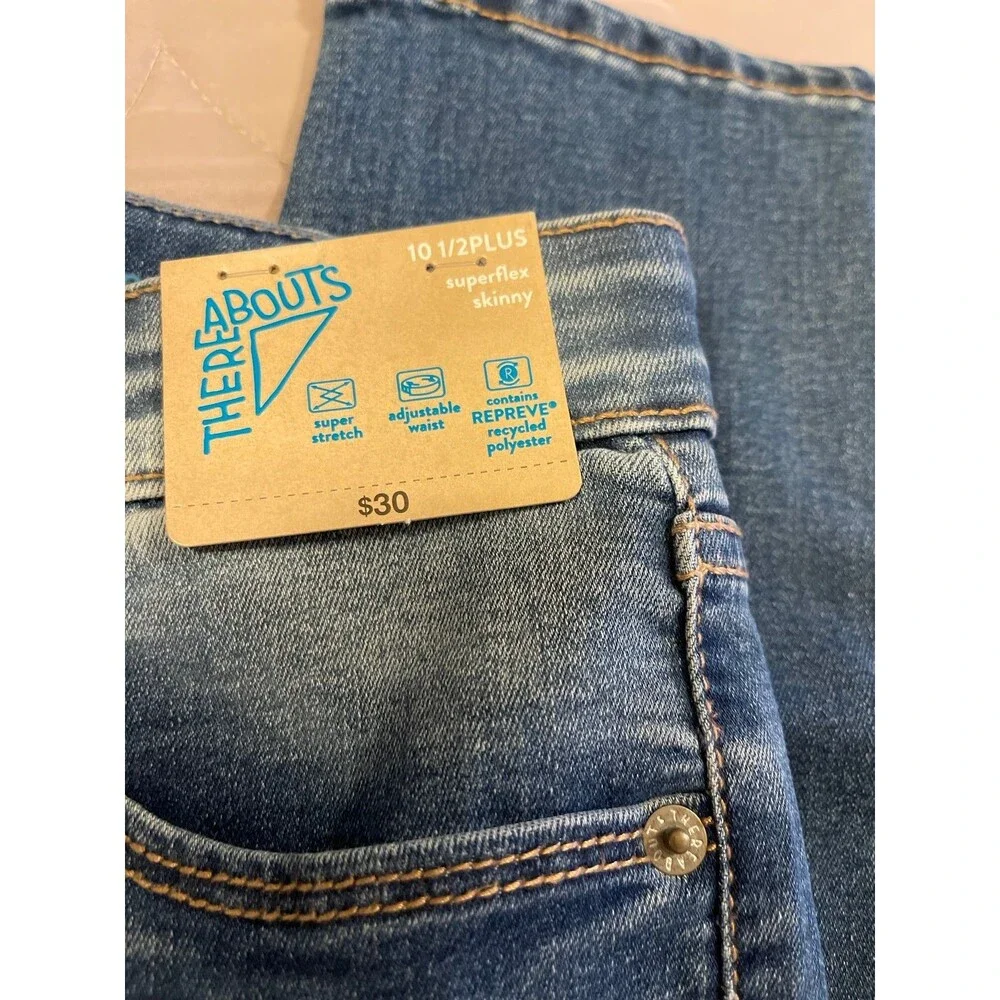 Thereabouts Girls Superflex High Rise Jeans Size 10 1/2 Plus New